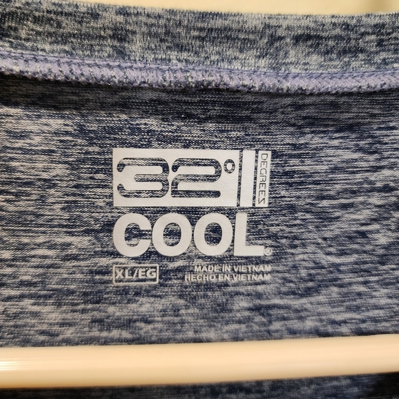 32 Degrees Cool Men's Blue Short Sleeves T-shirt size XL NWT - Picture 3 of 8